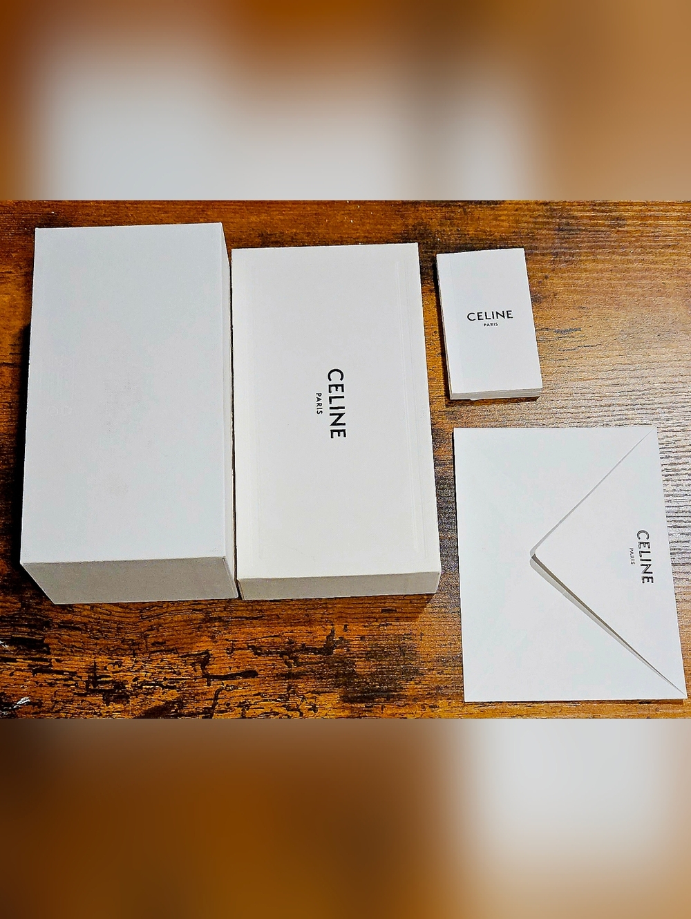 Celine Large White Gift Box Set Envelope Booklet Wallet Glasses Travel Storage - Picture 3 of 10